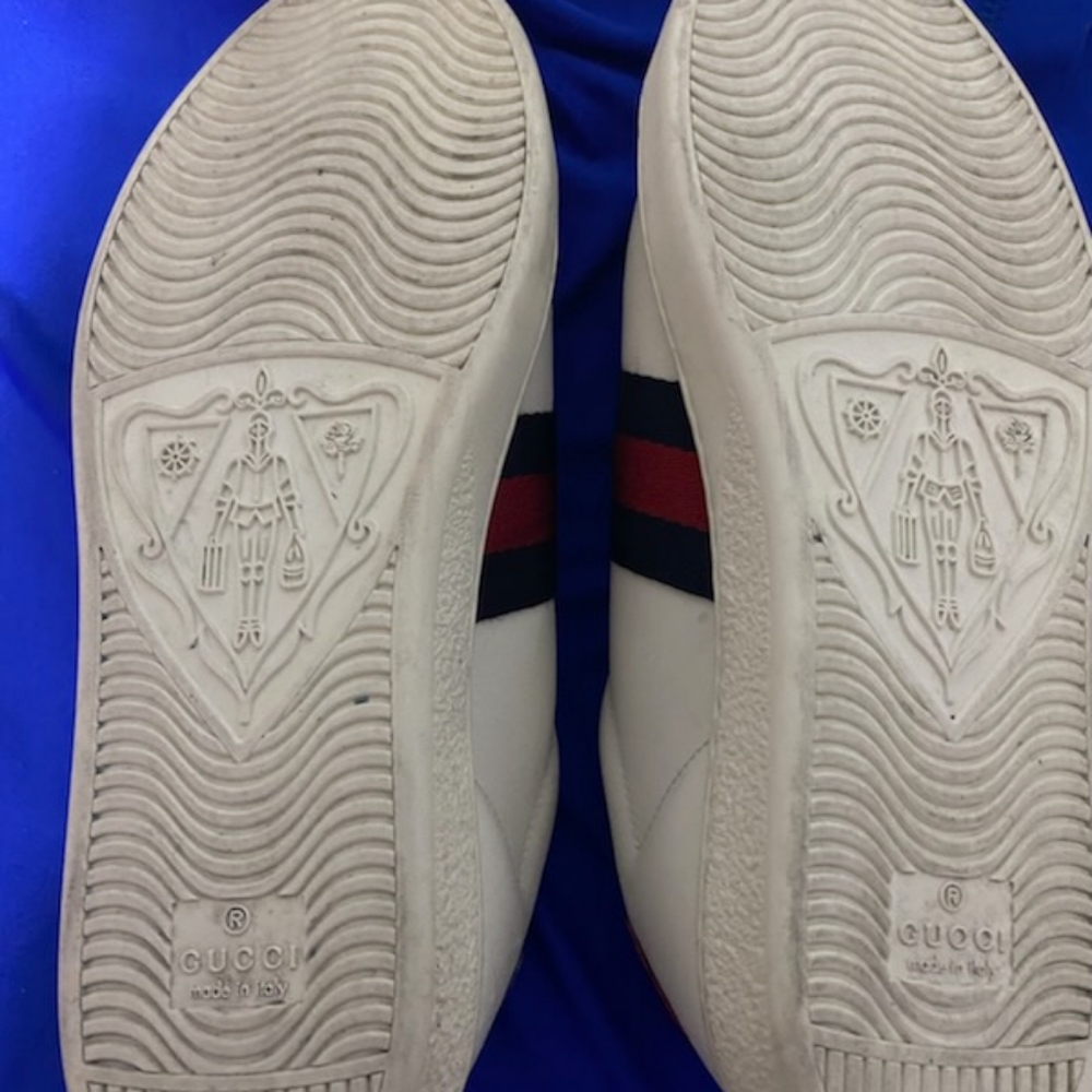 Authentic Gucci Ayers Calfskin Leather Embroidery… - image 7